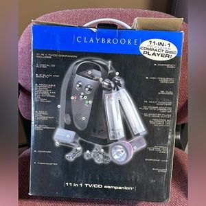 Claybrooke 11 in 1 TV/CD companion includes compact disc player